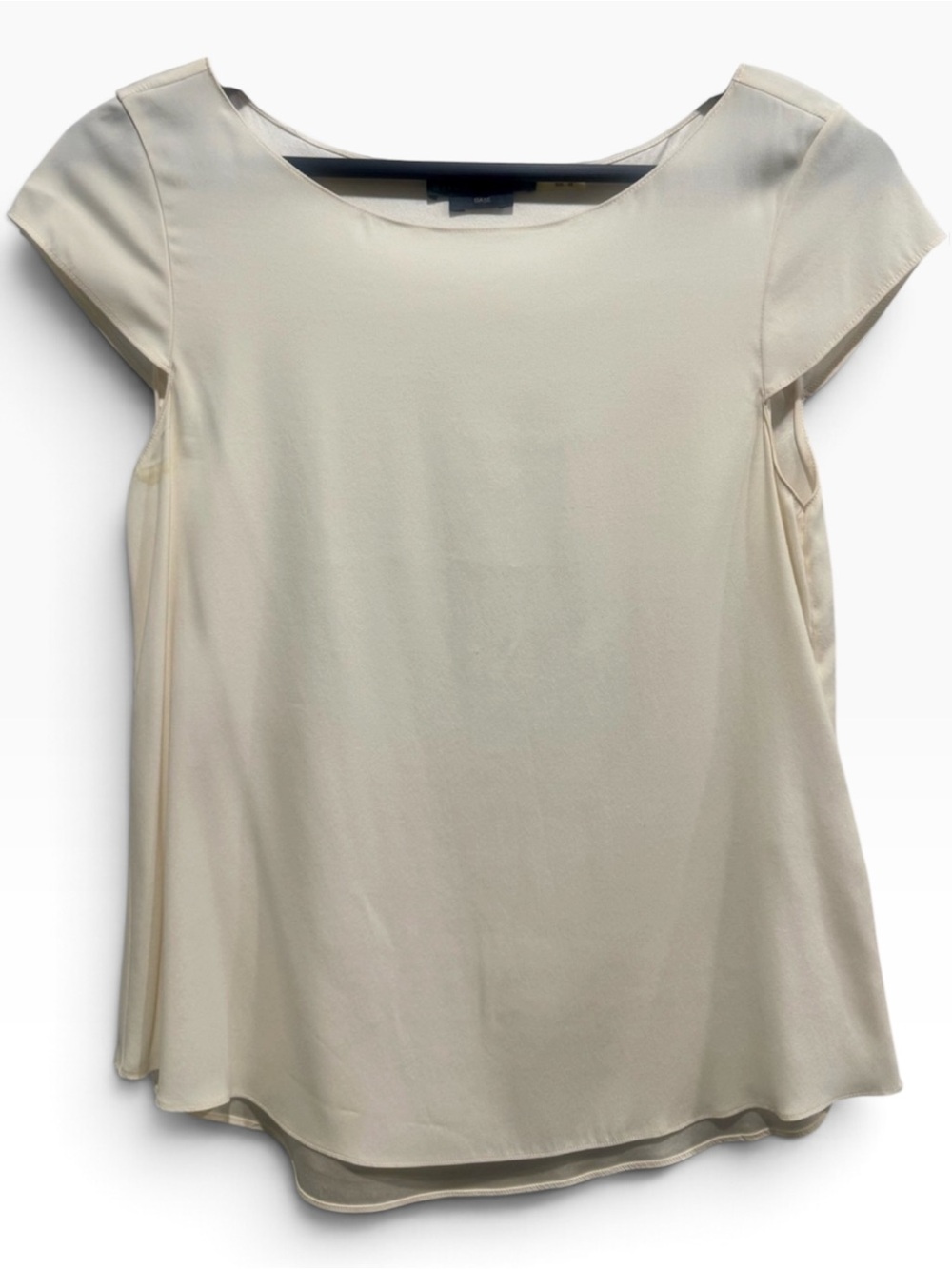 Alice + Olivia BASE Ivory Silk Blouse XS 95% Silk